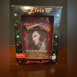 Elvis Presley Holographic Musical Ornament "Burning Love" Vintage ornament